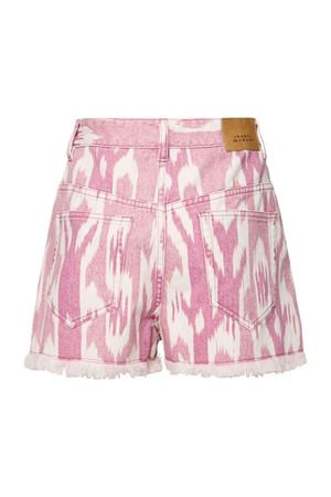 Shorts sportivi in cotone rosa MARANT ÉTOILE | SH0001FEC1H03E40RW